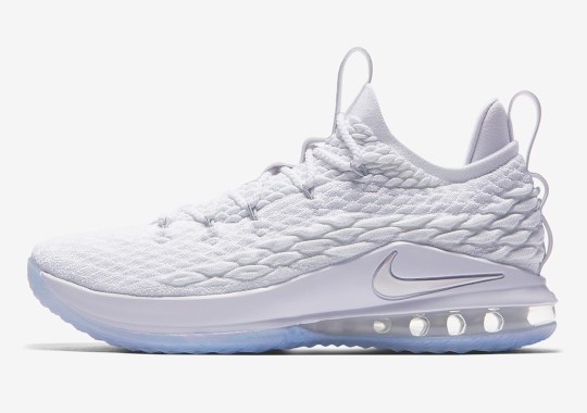 A Clean White Nike LeBron 15 Low Is Dropping This Weekend