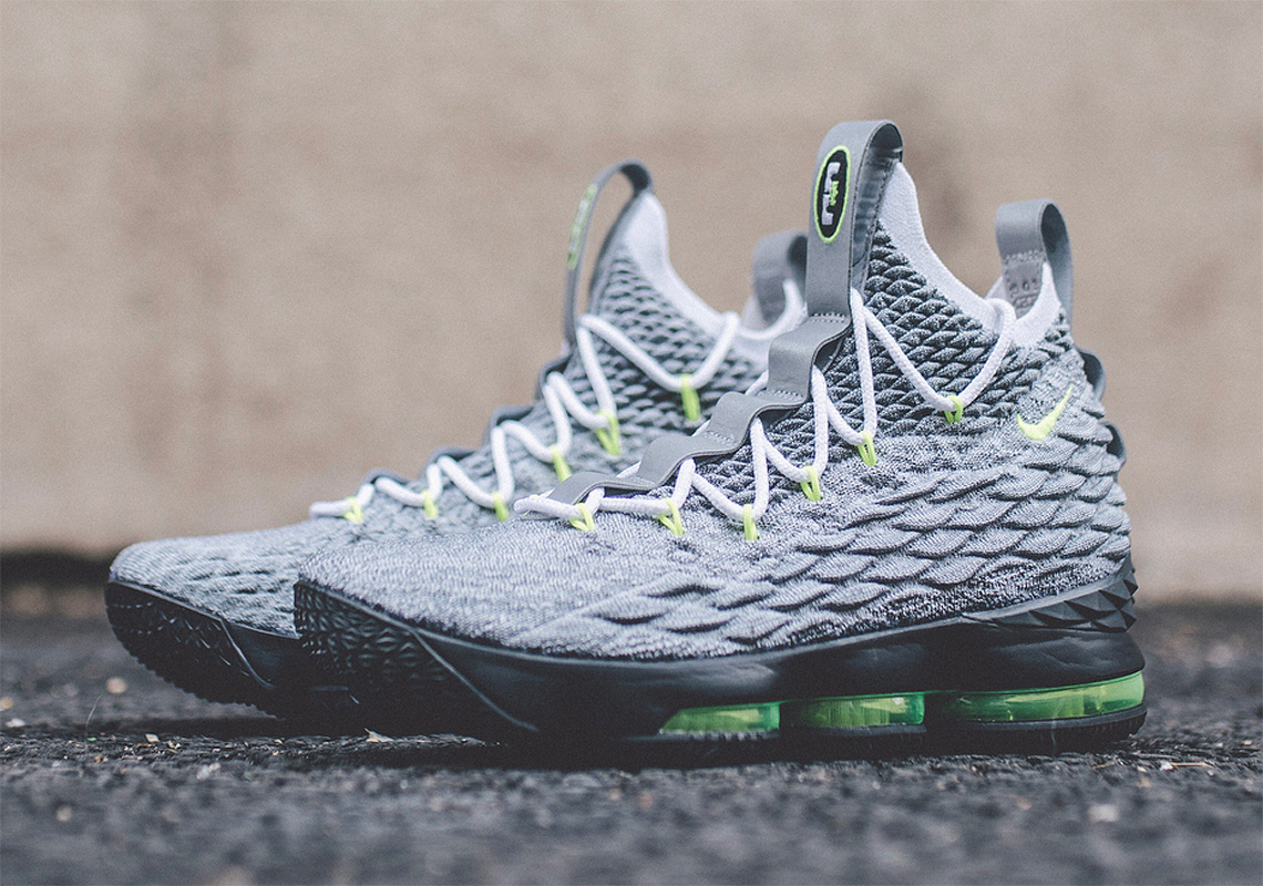 Detailed Look At The Nike LeBron 15 "Neon 95"