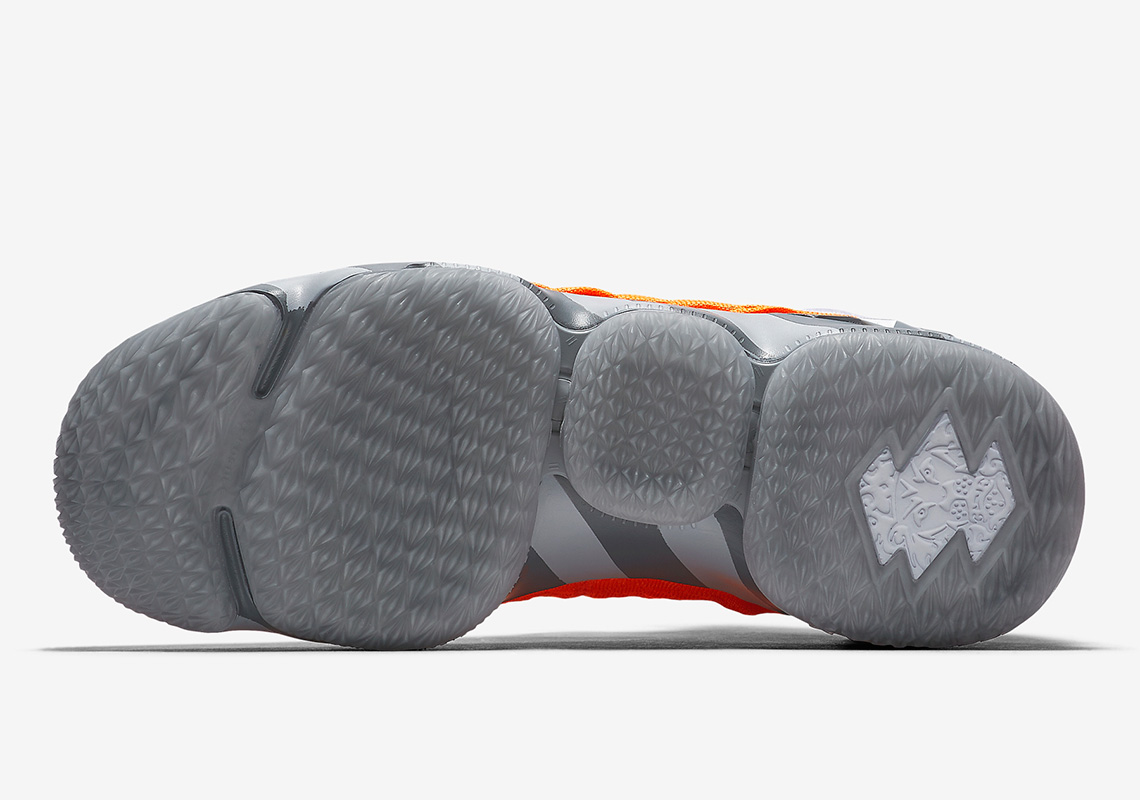 Nike Lebron 15 Shoebox Orange Grey Silver Lebron Watch 4