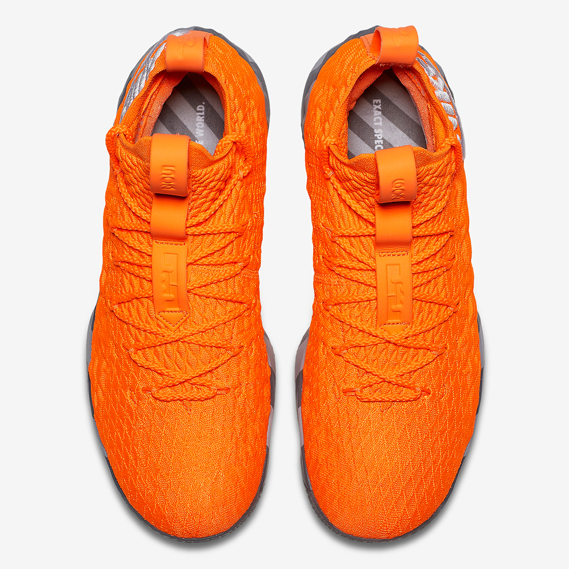 lebron 15 orange box ebay