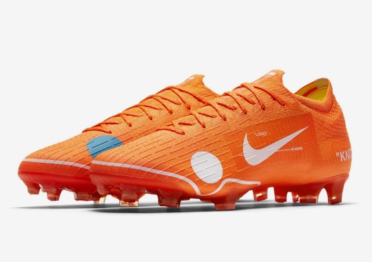 Virgil Abloh’s OFF WHITE Designs Special Colorway Of The Nike Vapor 12 Elite Soccer Cleat
