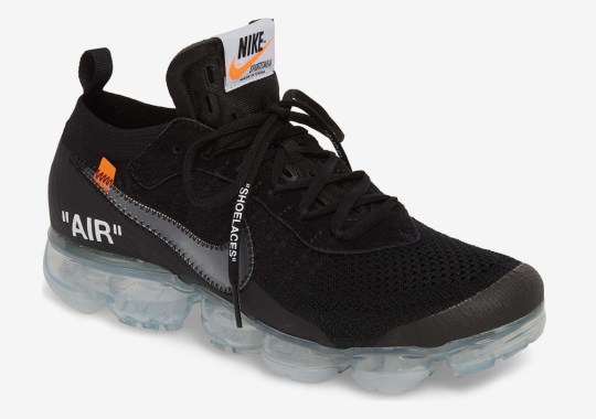 The OFF WHITE x The nike Vapormax Flyknit In Black Releases On March 30th