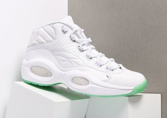 The Reebok Question Pairs Snakeskin With Mint Soles