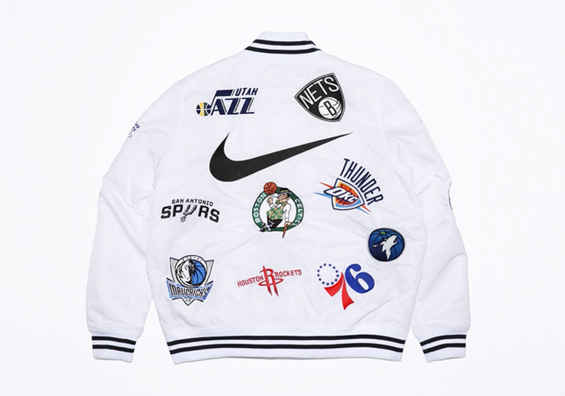Supreme Nike Nba Jacket White 2