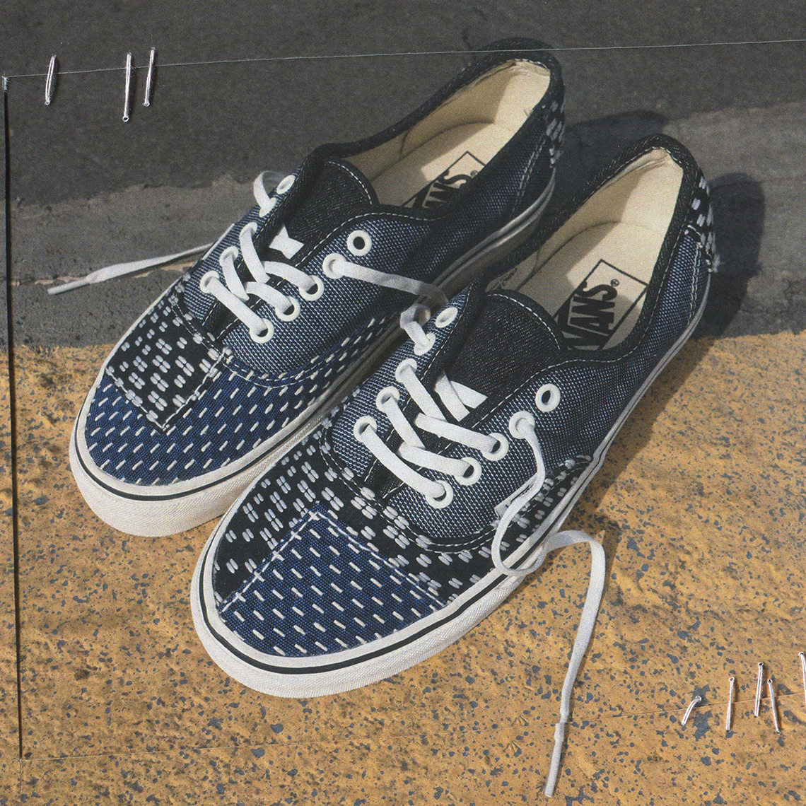 vans authentic patchwork denim