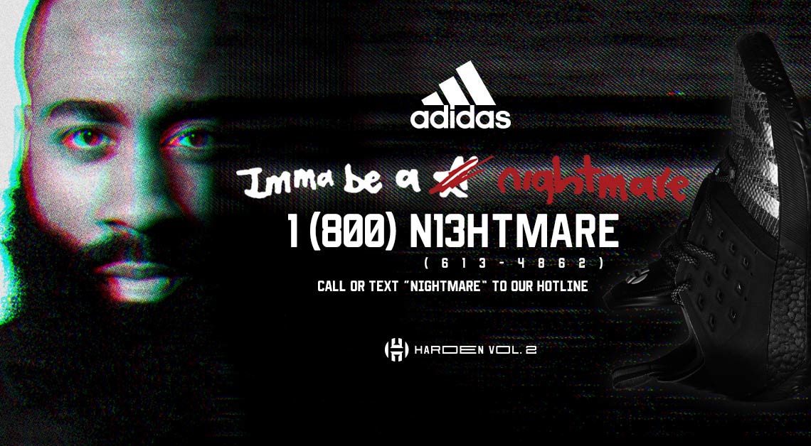 Adidas Harden Vol 2 Nightmare F34361 Lead