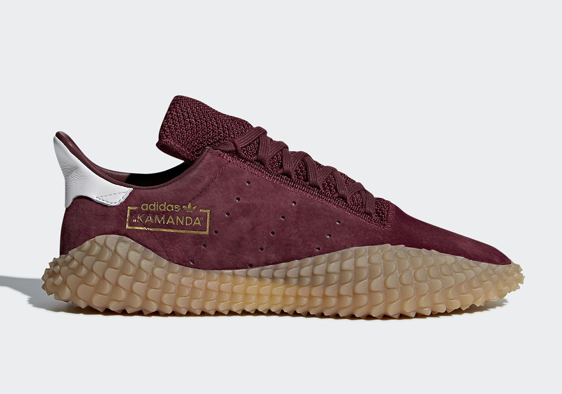 First Look At The adidas Kamanda In Burgundy And Gum