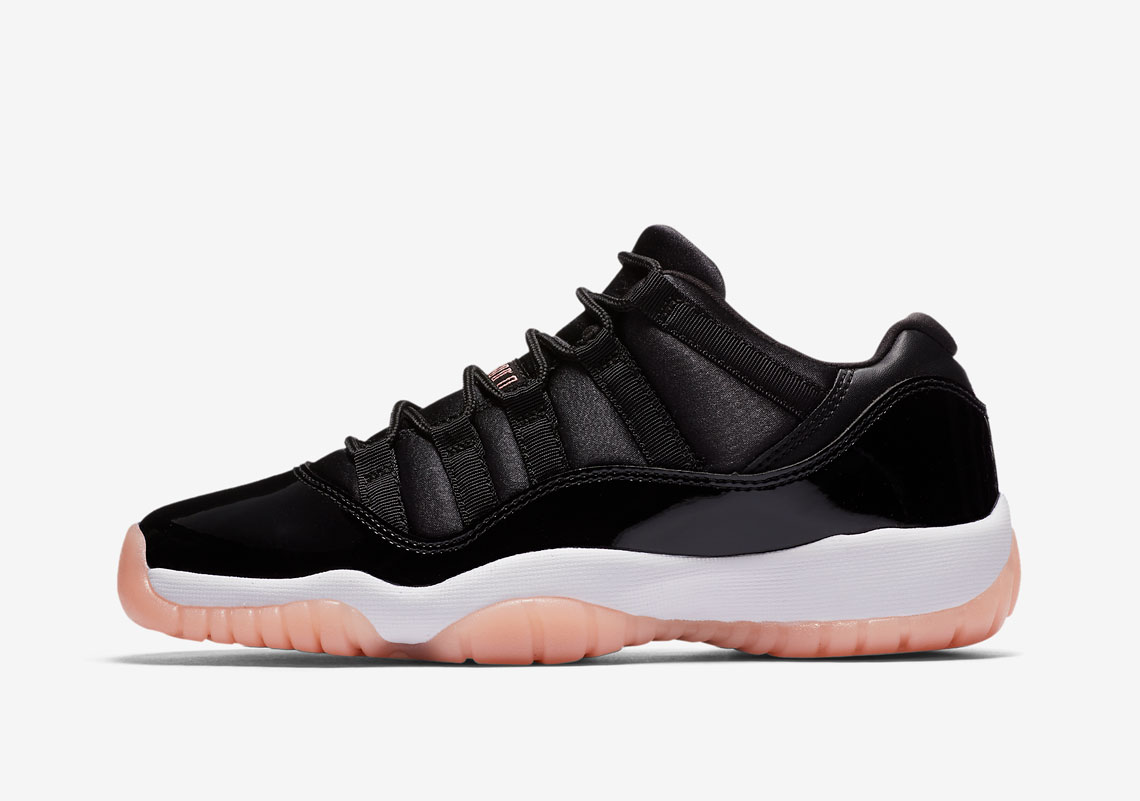 jordan 11 black and peach