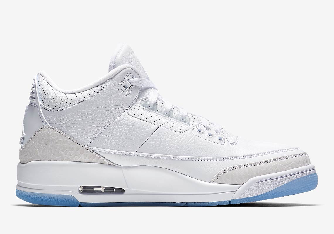 all white jordan 3s