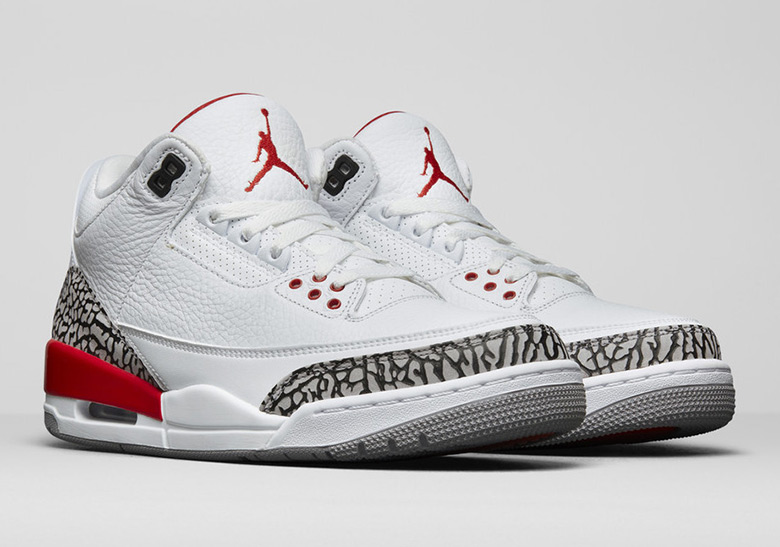 red and white 3s