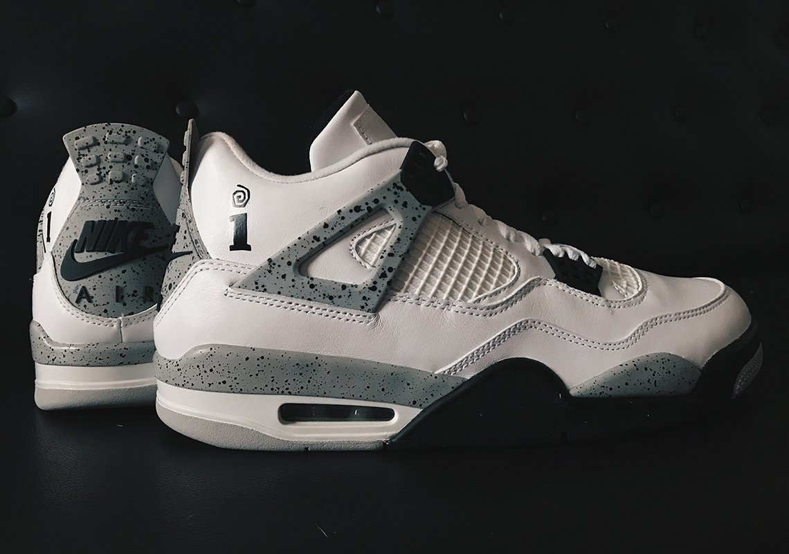 Interscope Records And Jordan Brand black A White/Cement IV For Friends And Family
