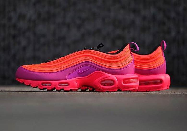 nike air max 97 pink purple orange