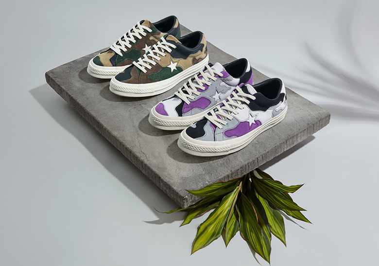 Sneakersnstuff Brings Out 1960s Camo For Their Converse One Star  Collaboration 