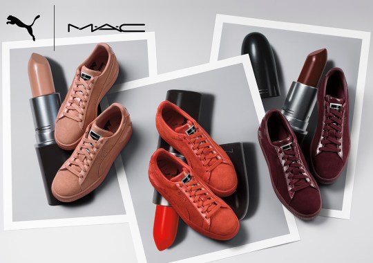 MAC Teams Up With PUMA For Lipstick-Inspired Suedes