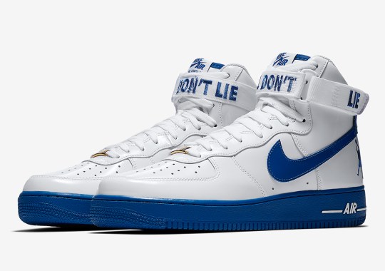 Rasheed Wallace’s Nike Air Force 1 High Features “Ball Don’t Lie” Message