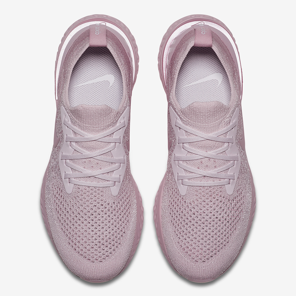 nike epic react flyknit pearl pink women's running shoe