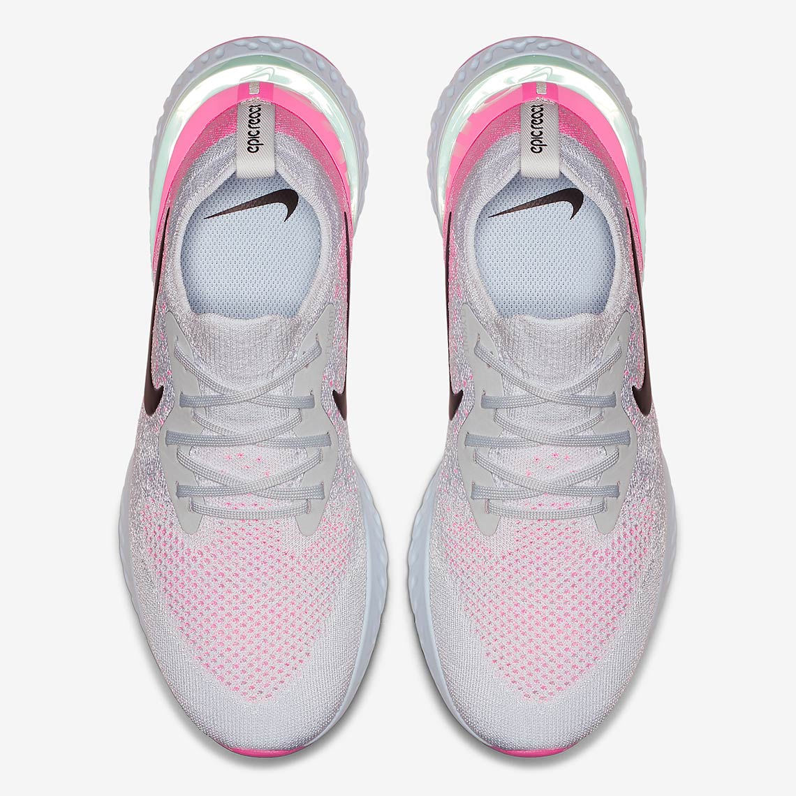 white nike with pink