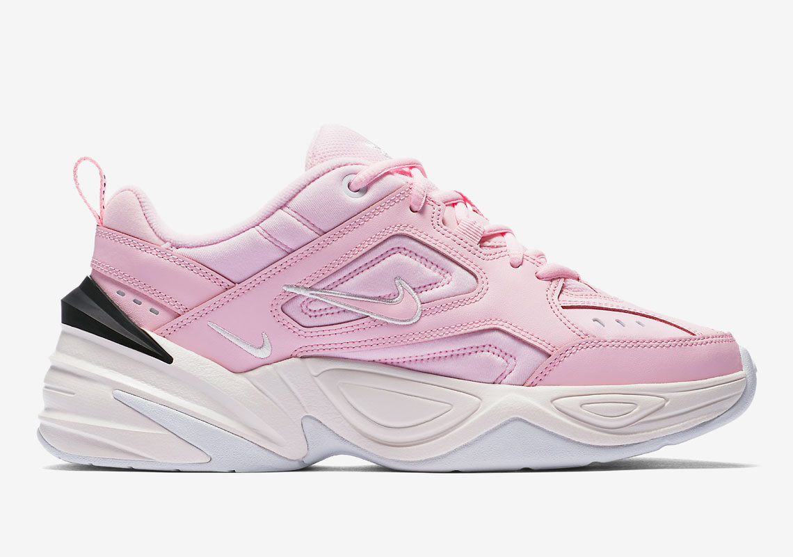 nike pale pink m2k tekno trainers