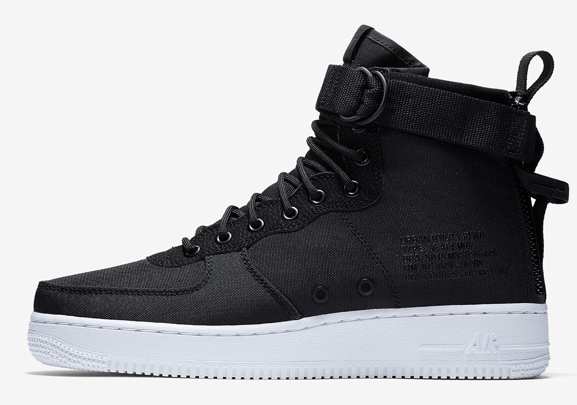 Nike SF-AF1 Mid Arrives In Black Nylon And White