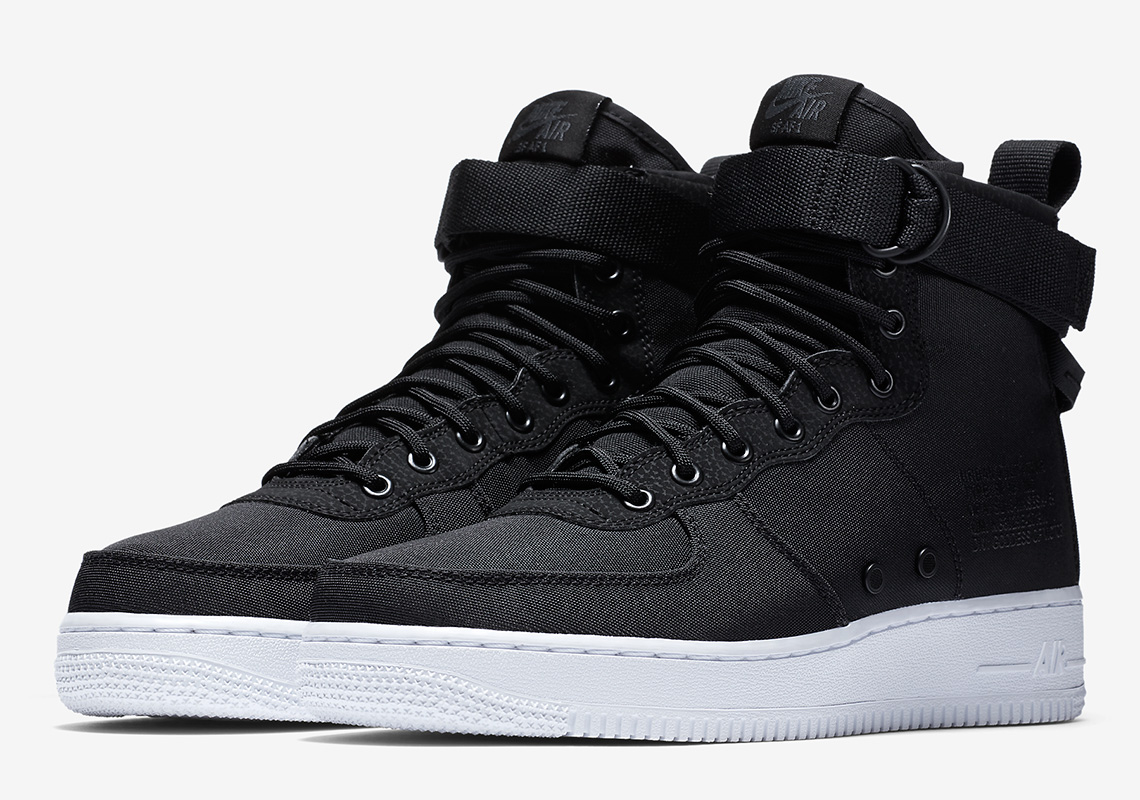 nike sf af1 black nylon white 917753 006 2