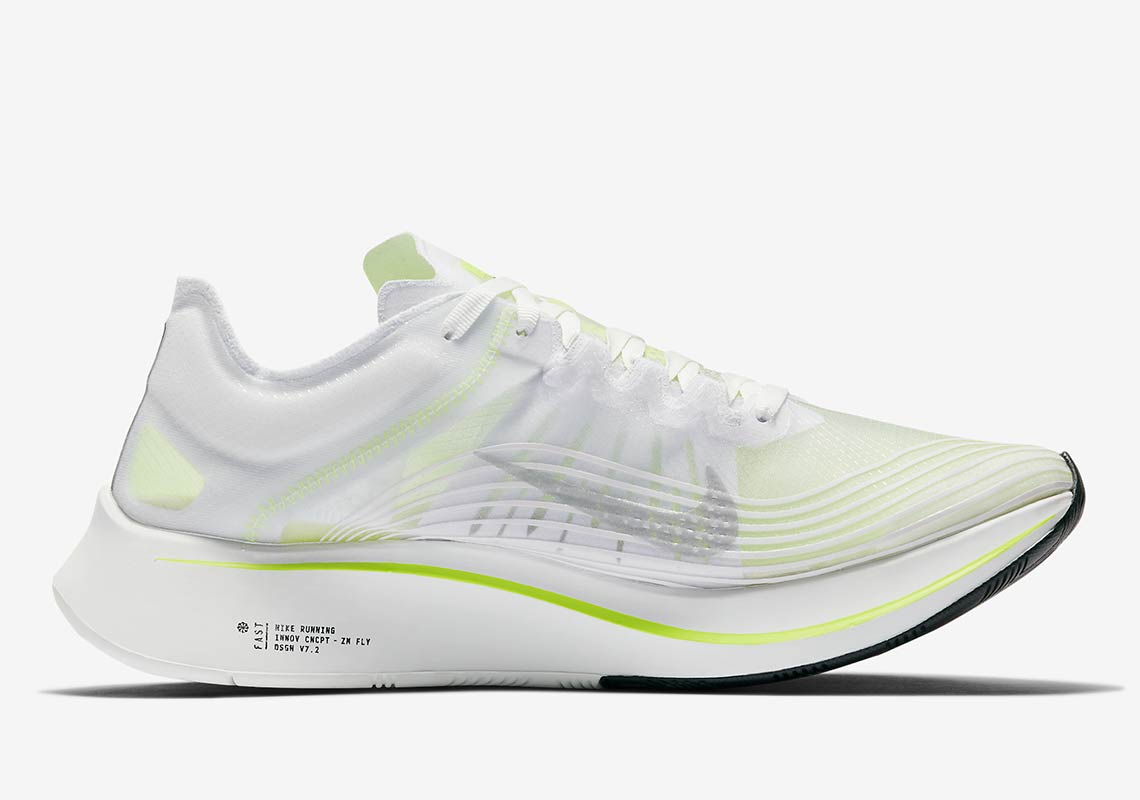 máquina de coser Realizable compañero Nike Zoom Fly "Volt" Releasing In Unisex Sizes AJ9282-107 | SneakerNews.com