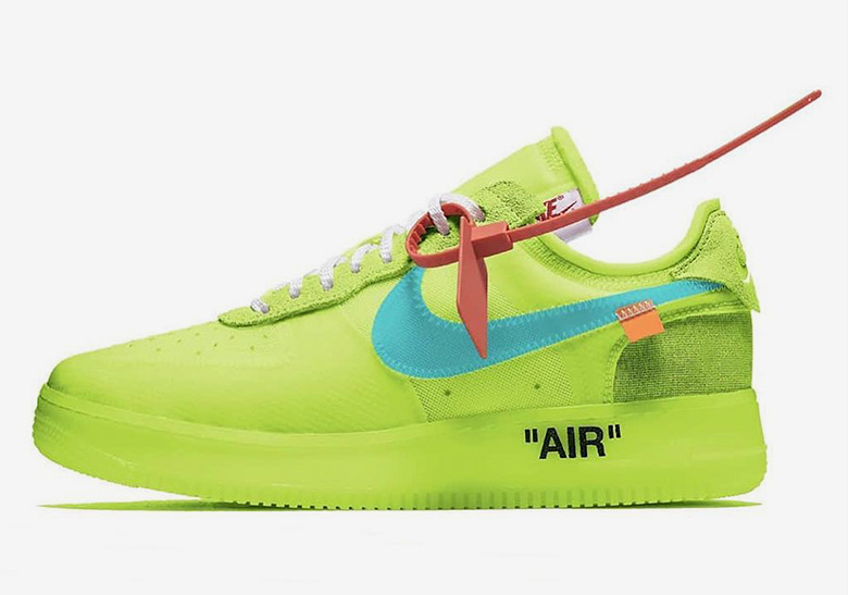 off white air force 1 green