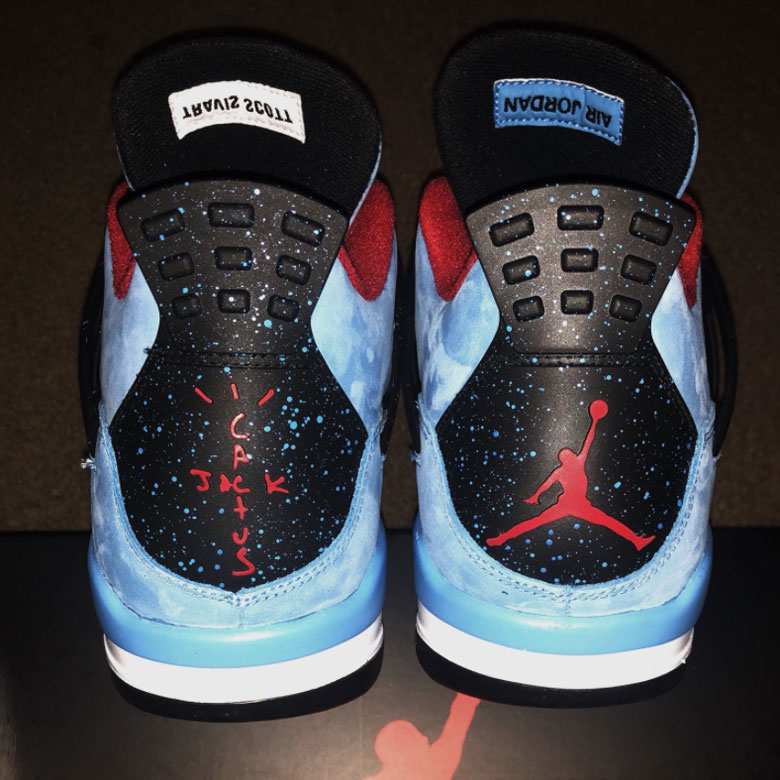 Travis Scott x Air Jordan 4 Heel Logos SneakerNews