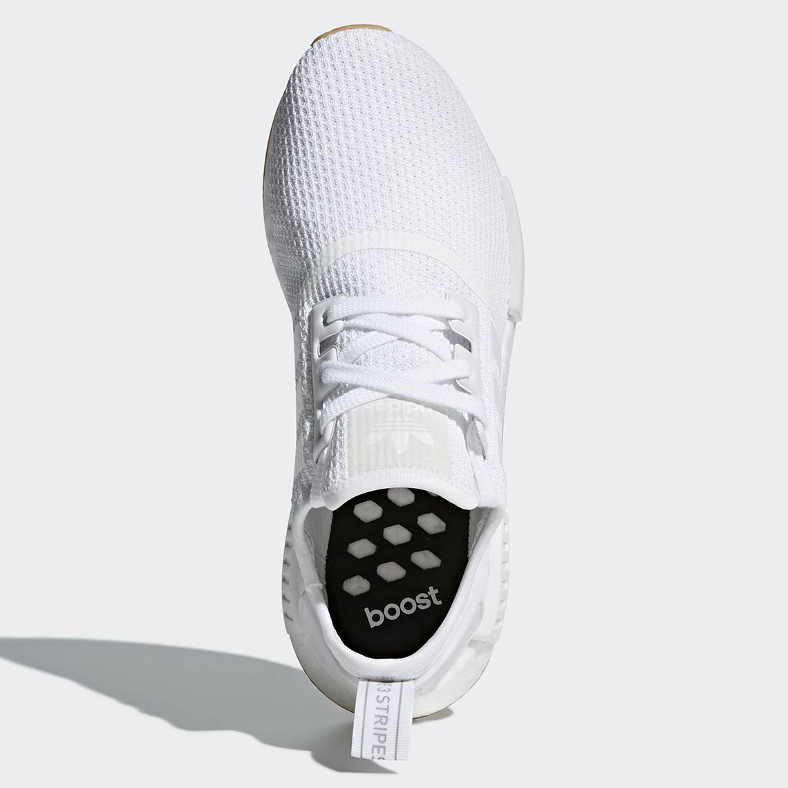 white nmd with gum bottom