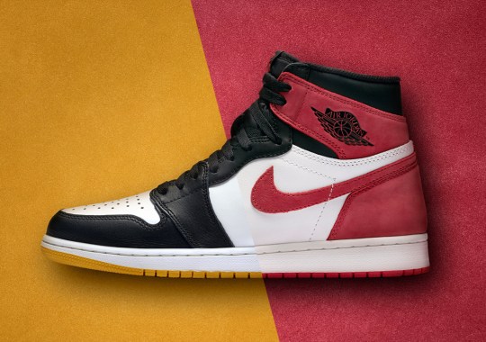 air Mid jordan 1 yellow ochre track red nike sneakrs release date