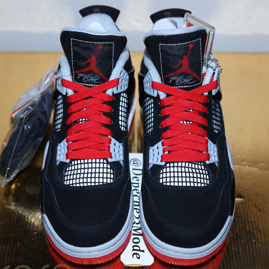 Air Jordan 4 Drake Bred Black Red Splatter 4