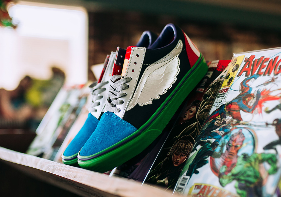 old skool vans marvel