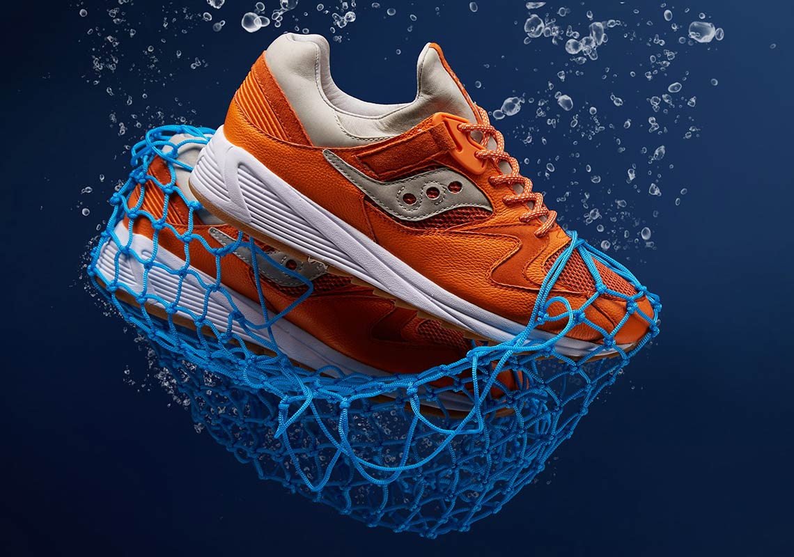 END x Saucony Grid 8500 Lobster Release 