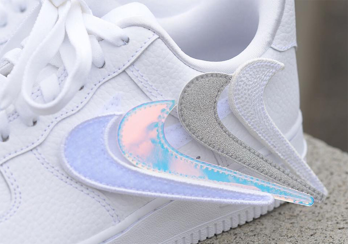 Nike Air Force 1-100 Features Replaceable Swoosh Logos