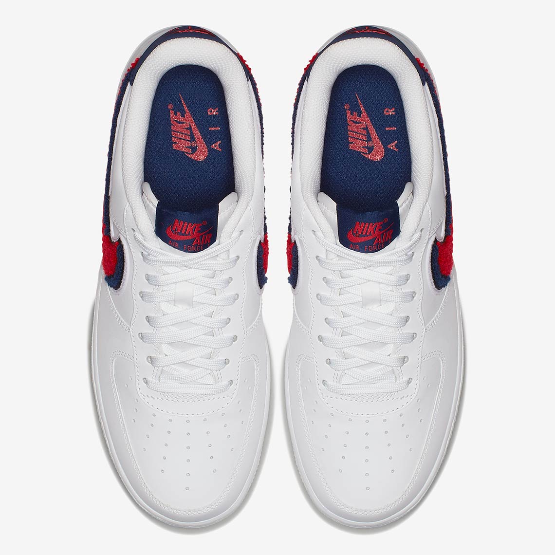 Nike Air Force 1 Low Chenille Swoosh 823511-106 | SneakerNews.com