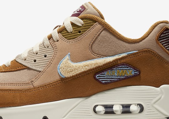 Nike Adds Chenille Swooshes To The Air Max 90