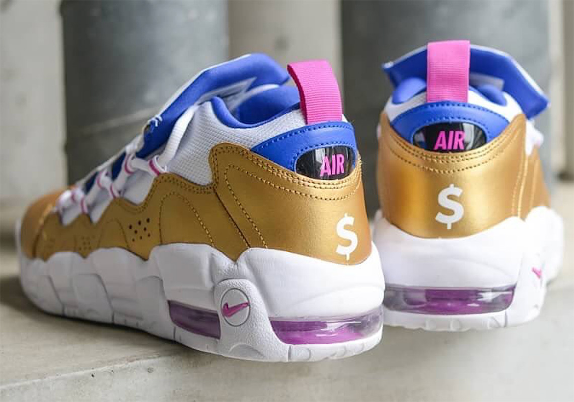 The Nike Air More Money Arrives In A Familiar Gold Color Scheme