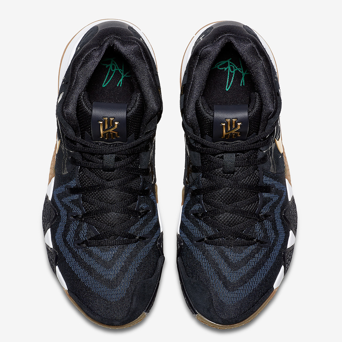 kyrie 4 blue and gold