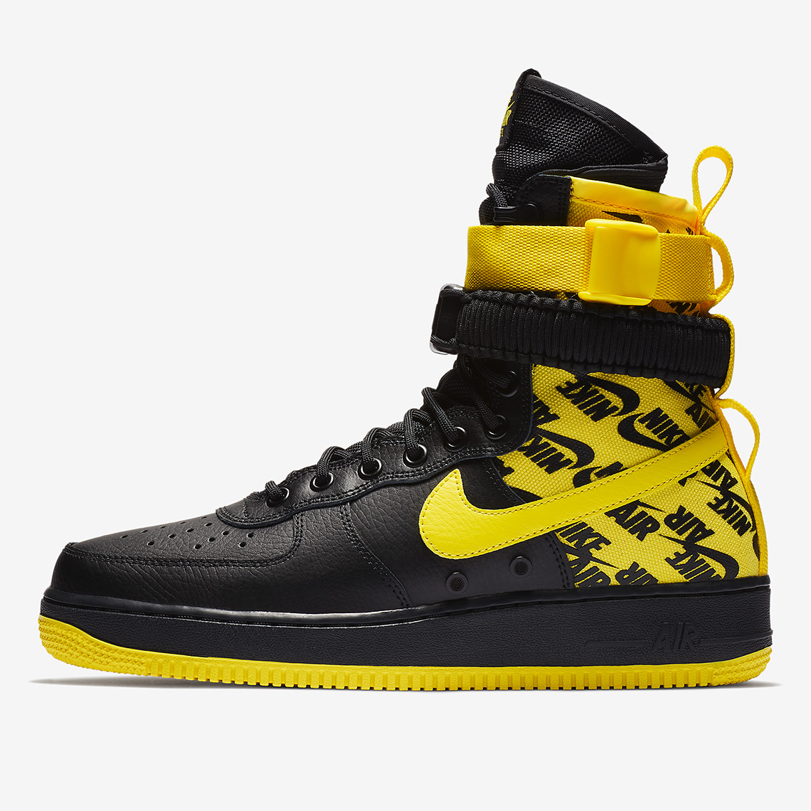 af1 black and yellow