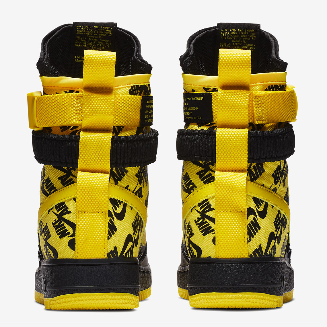 Black and yellow sf af1 sale