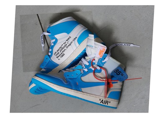 Official Images Of The OFF WHITE x Air Jordan 1 “UNC”