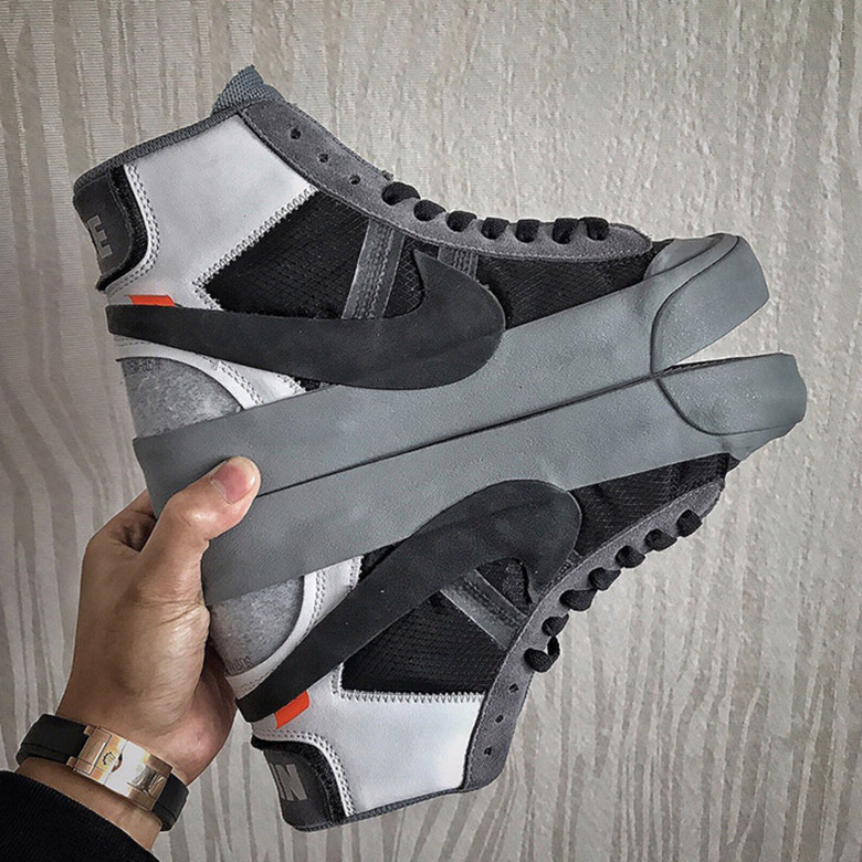 OFF WHITE x Nike Blazer Grey First Look | SneakerNews.com