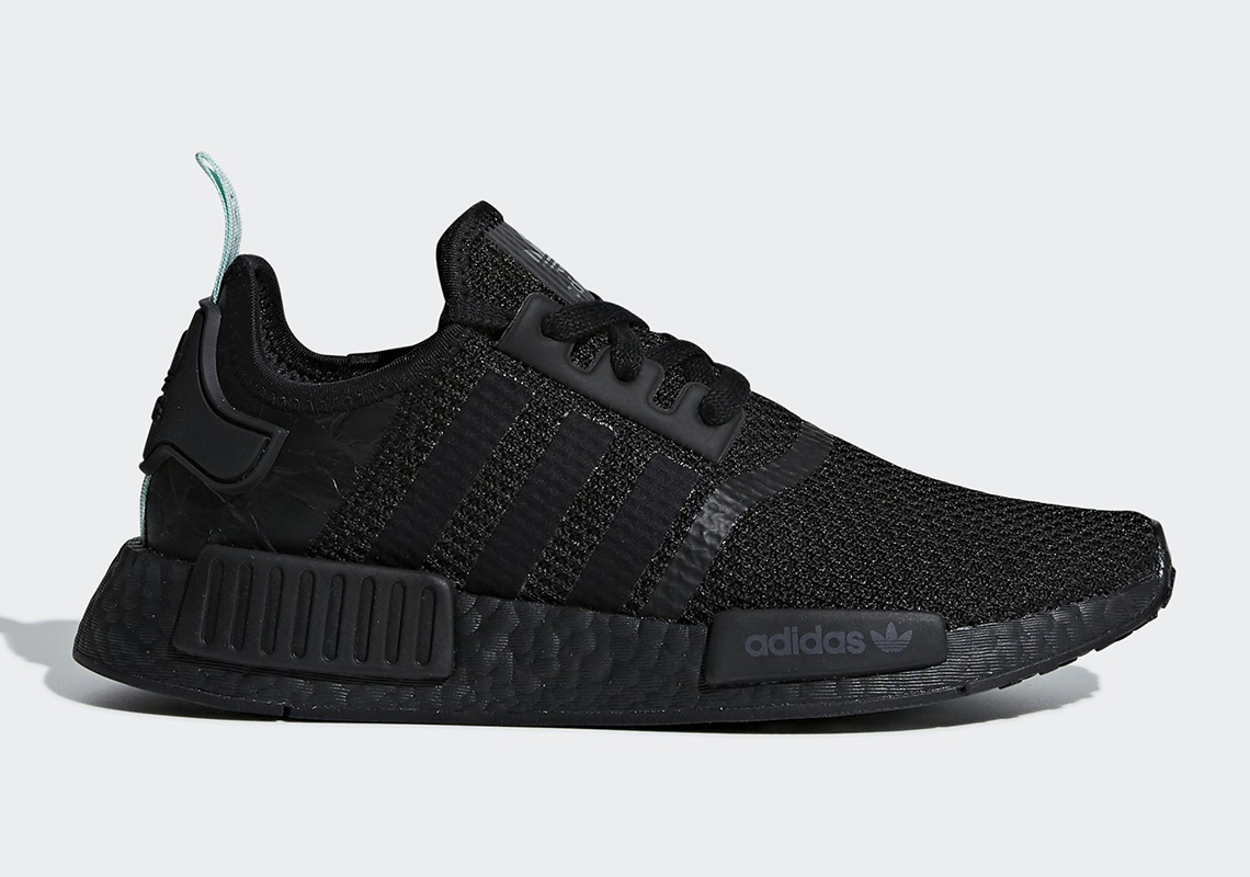 black and mint nmd