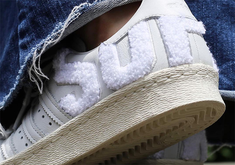 These adidas Superstars Add Huge Varsity Letters On The Heel