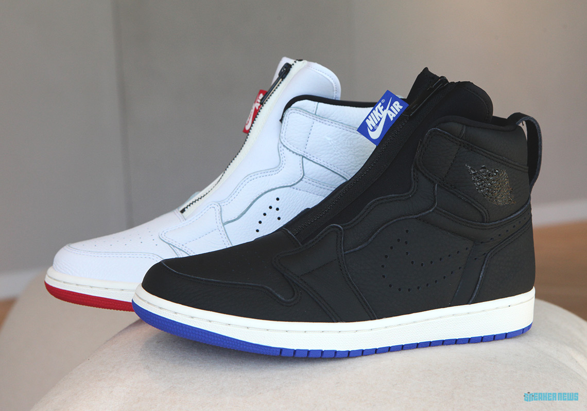 nike air jordan 1 zip high top sneakers