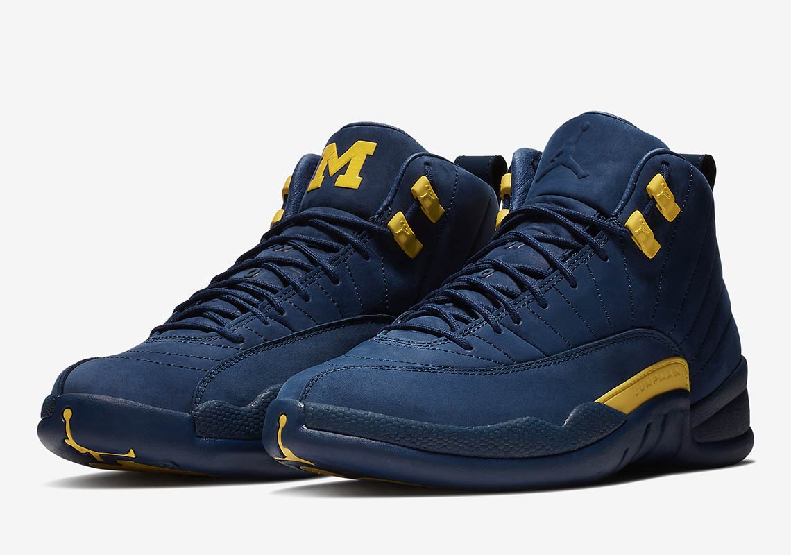 blue and yellow jordan 12s