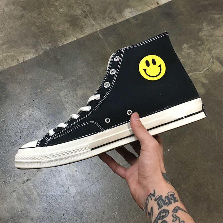 converse smiley face sneakers