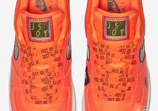 Best Look Yet At The Nike Air Force 1 Low “Just Do It”