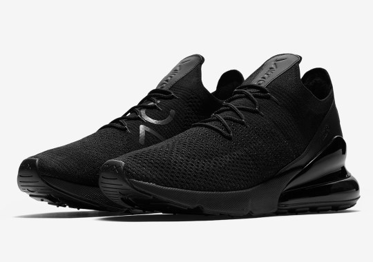 The Nike Air Max 270 Flyknit Is Coming Soon In “Triple Black”