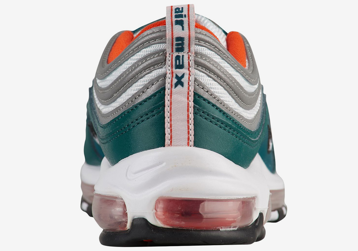 Nike Air Max 97 Teal Orange Miami Dolphins | SneakerNews.com