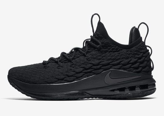 The Nike LeBron 15 Low Is Arriving In A  “Blackout” Colorway